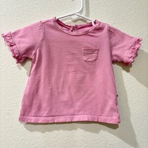 Baby Gap Brannan’s Favorites Pink Ruffle Sleeve Pocket Tee - 6-12M